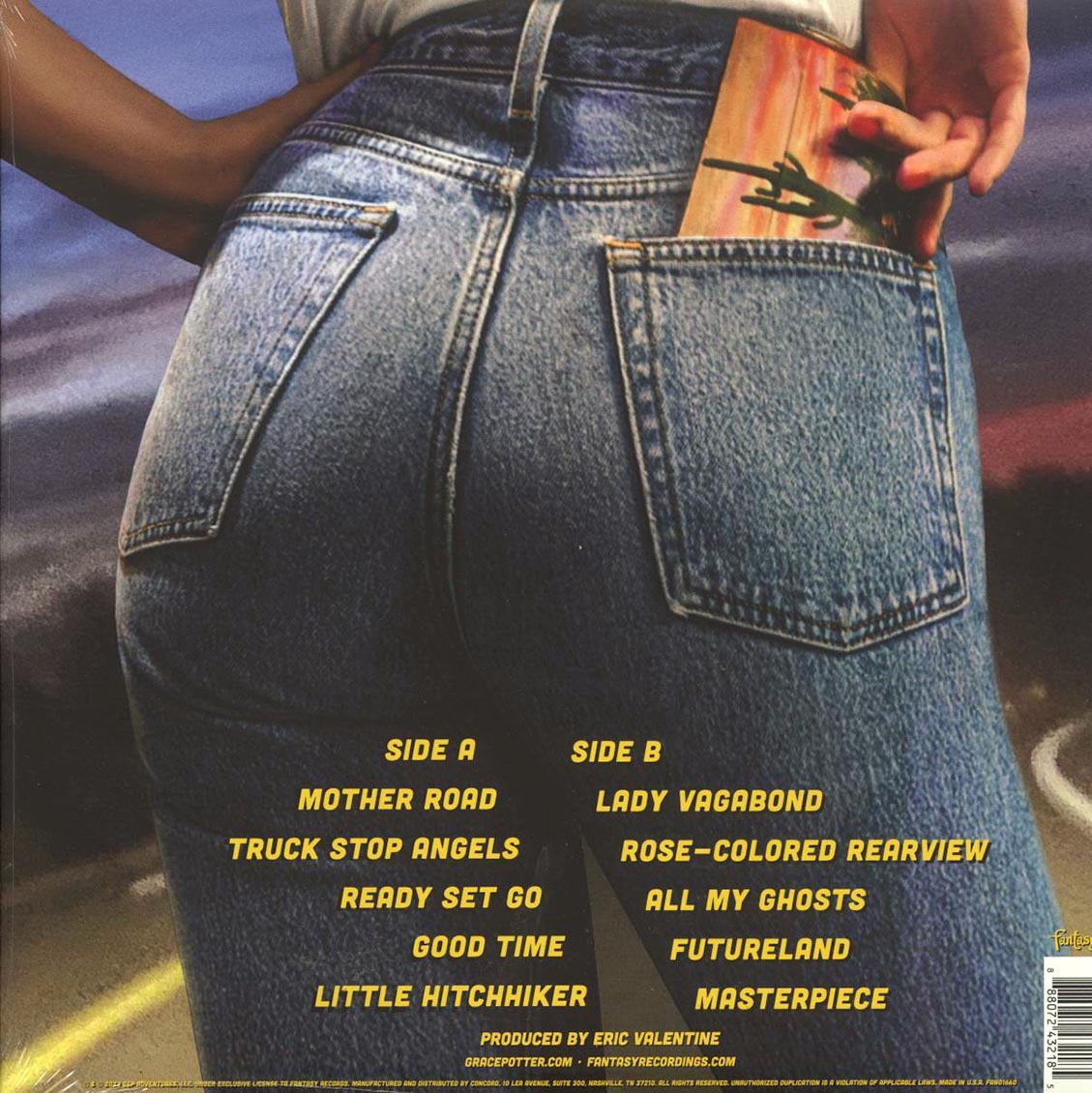 Grace Potter - Mother Road (yellow vinyl) vinyl LP back cover