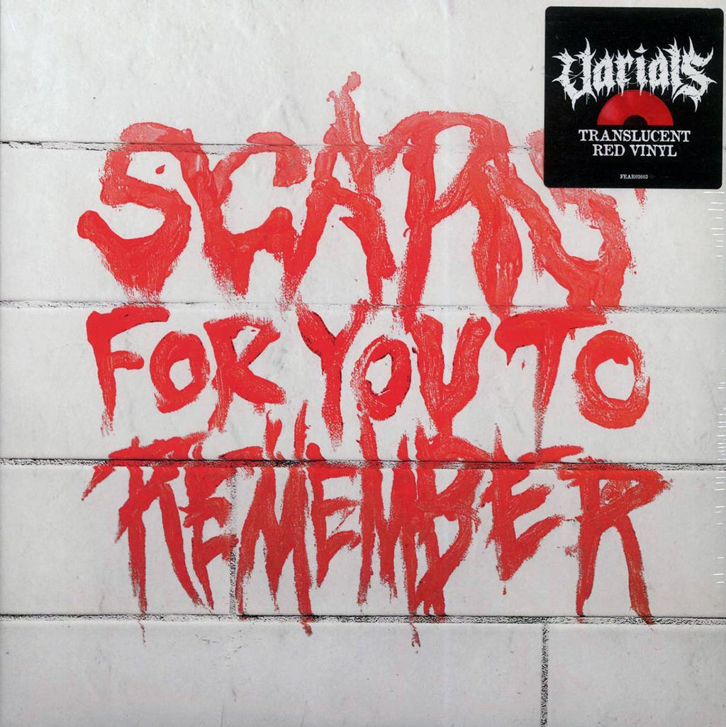 Varials - Scars For You To Remember (red vinyl) vinyl LP front cover