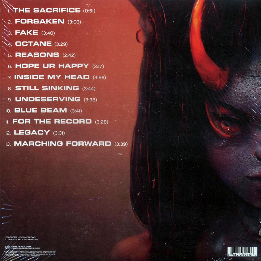 Until I Wake - Inside My Head vinyl LP back cover