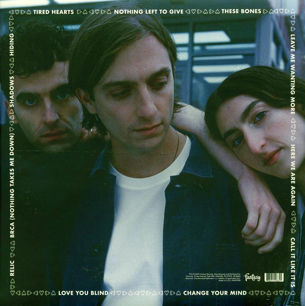 Bailen - Tired Hearts vinyl LP back cover