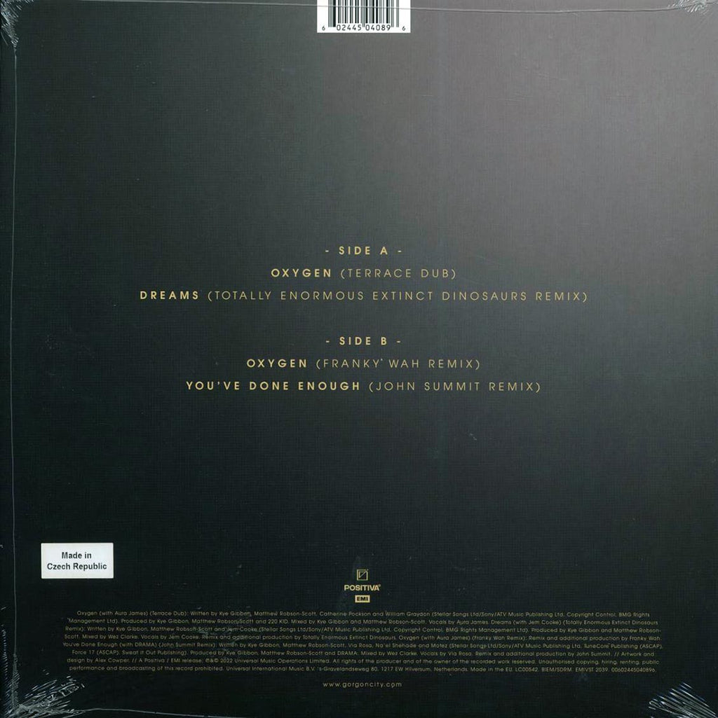 Gorgon City - Olympia Remixes (RSD 2022) vinyl LP back cover