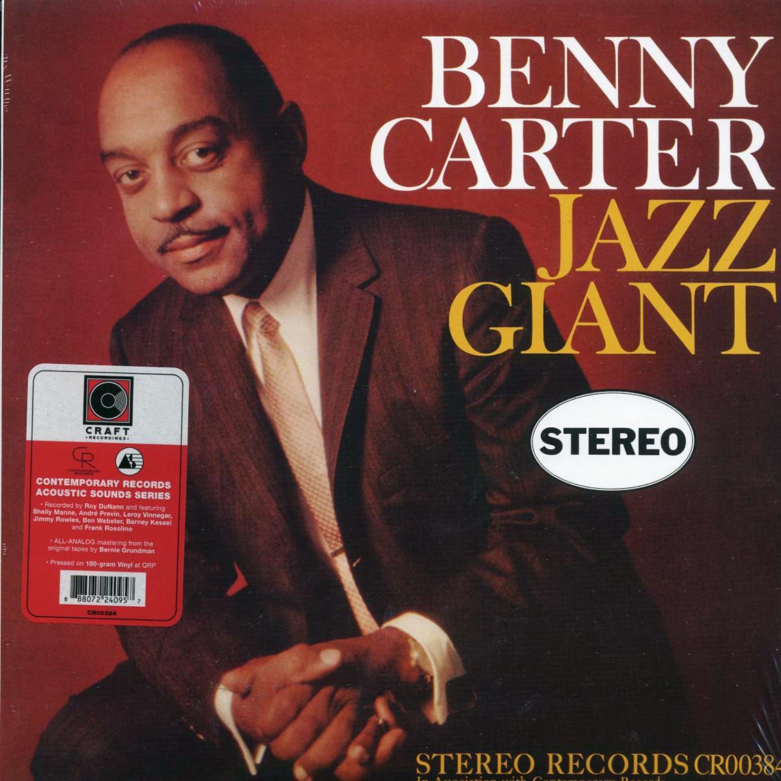 Benny Carter - Jazz Giant (180g) vinyl LP front cover