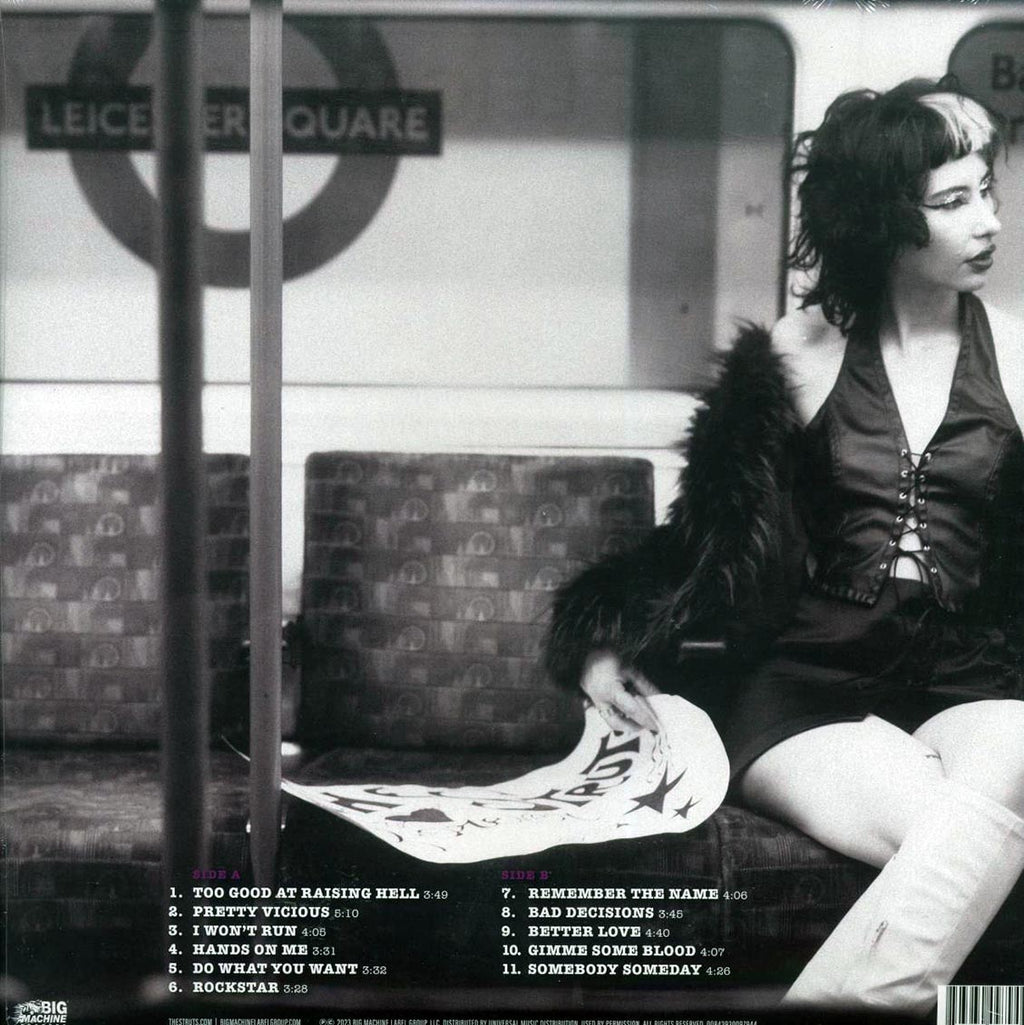 The Struts - Pretty Vicious (purple vinyl) vinyl LP back cover