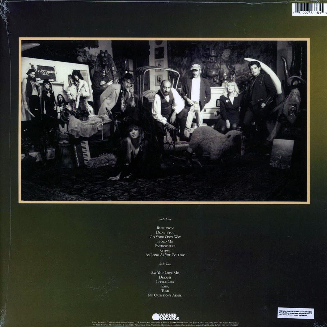 Fleetwood Mac - Greatest Hits (ltd. ed.) (green vinyl) vinyl LP back cover