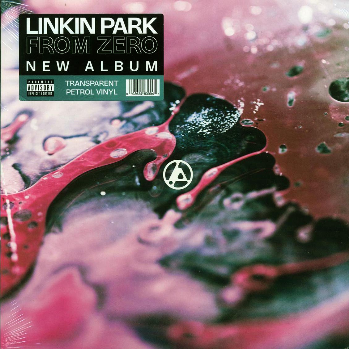 Linkin Park - From Zero (transparent petrol vinyl) vinyl LP front cover