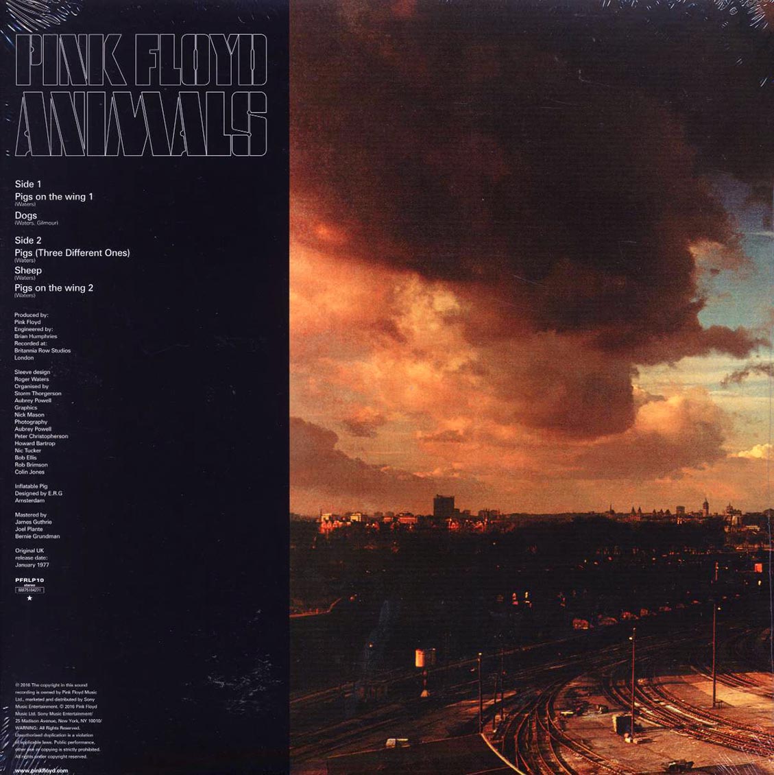 Pink Floyd - Animals (180g) (remastered) vinyl LP back cover