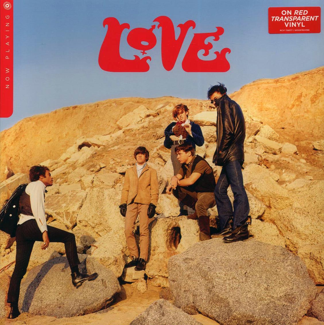 Love - Now Playing (red vinyl) vinyl LP front cover