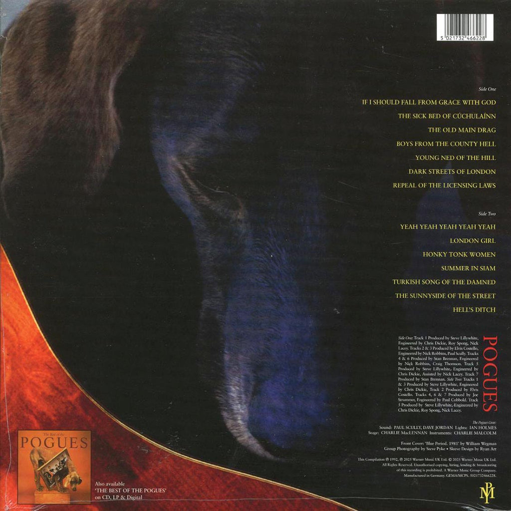 The Pogues - The Best Of The Rest (ltd. ed.) (green vinyl) vinyl LP back cover