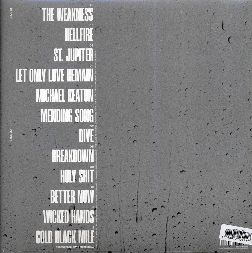 Ruston Kelly - The Weakness (ltd. ed.) (blue vinyl) vinyl LP back cover