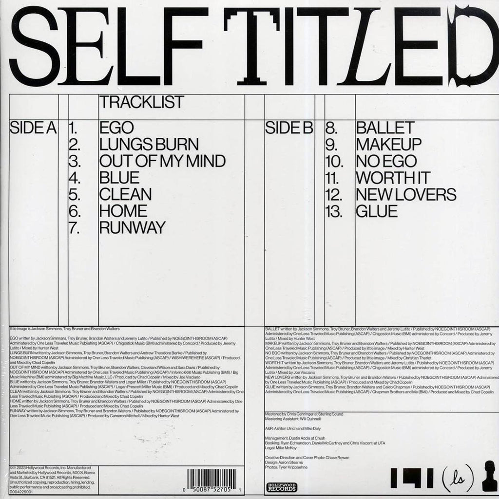 Little Image - Self Titled (red vinyl) vinyl LP back cover