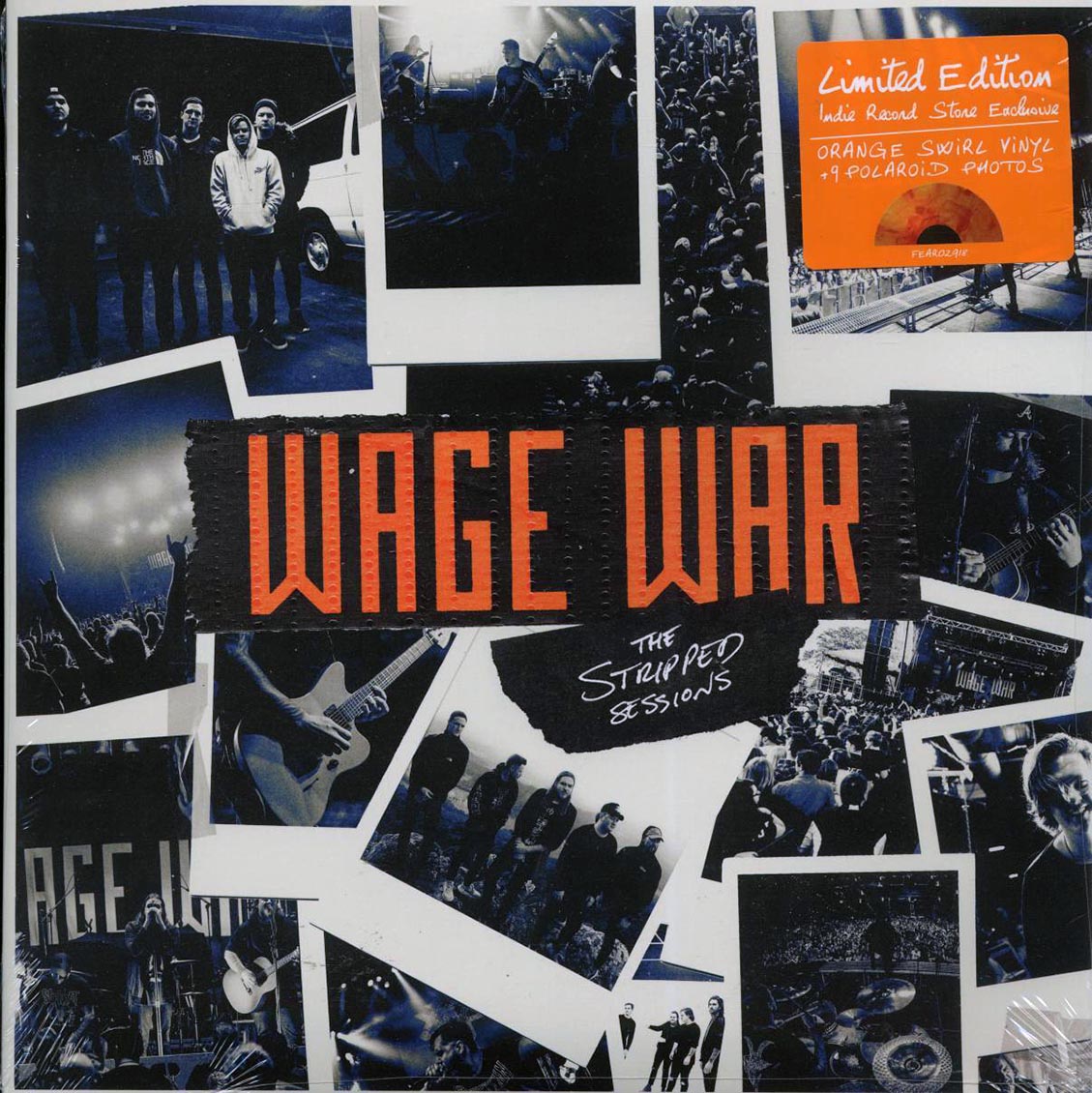 Wage War - The Stripped Sessions (ltd. ed.) (orange swirl vinyl) vinyl LP front cover
