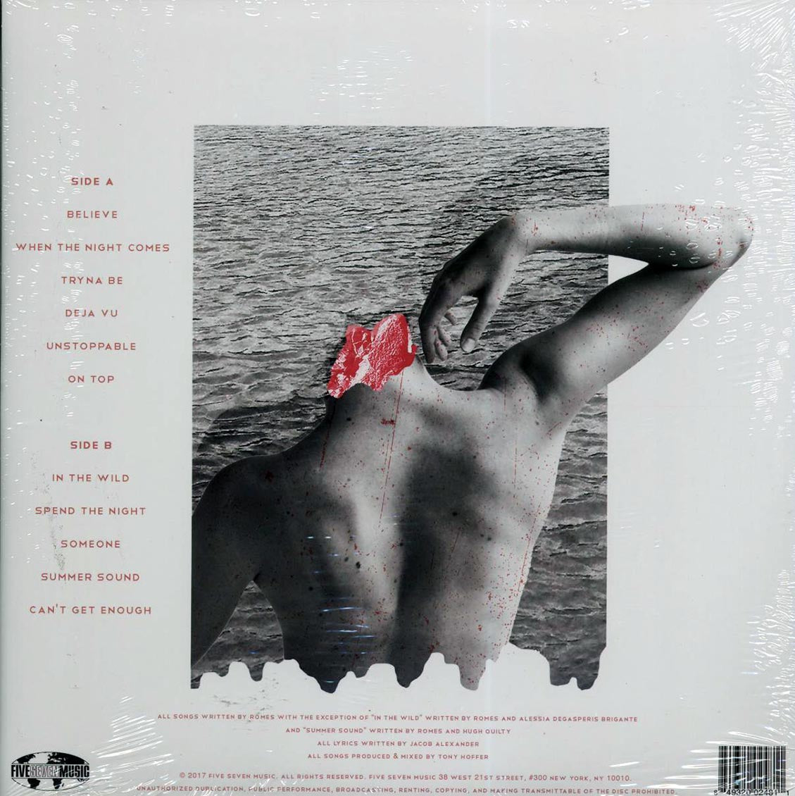 Romes - Romes vinyl LP back cover