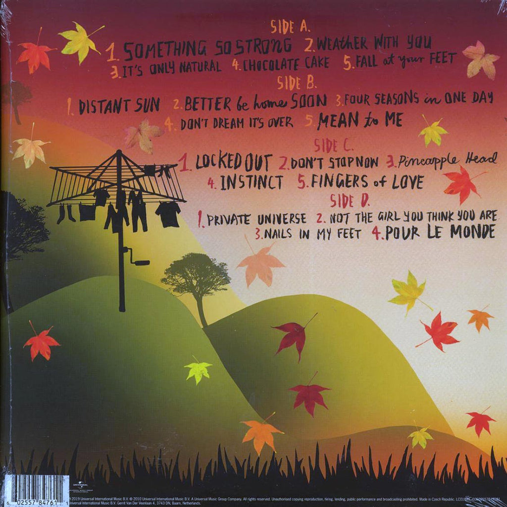 Crowded House - The Very Very Best Of Crowded House (ltd. ed.) (2xLP) (180g) (orange vinyl) vinyl LP back cover