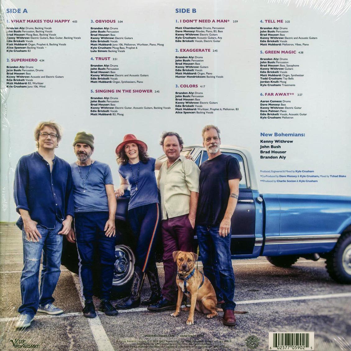 Edie Brickell & New Bohemians - Rocket vinyl LP back cover