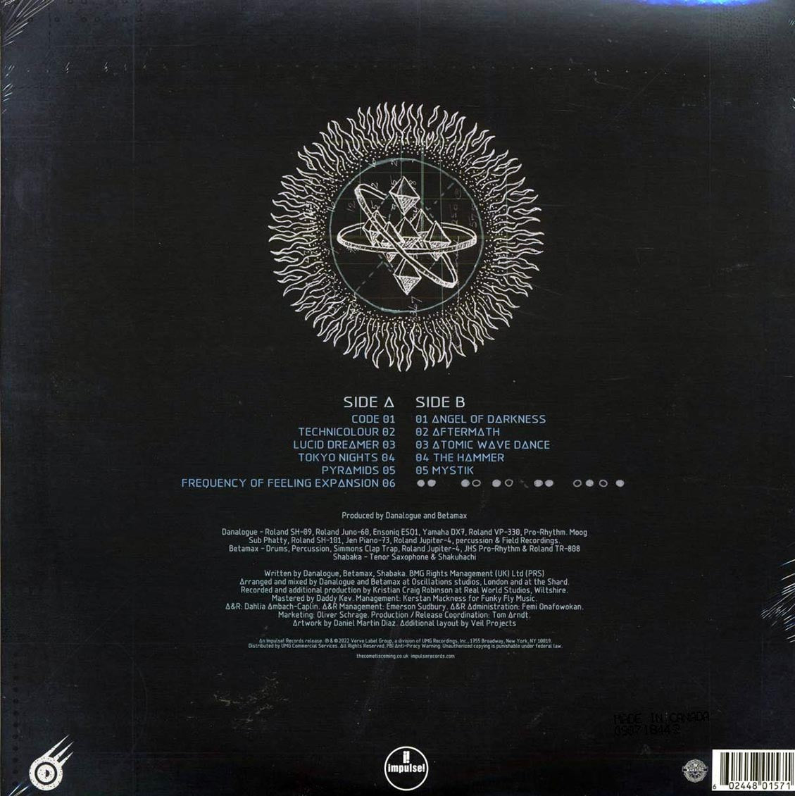 The Comet Is Coming - Hyper-Dimensional Expansion Beam vinyl LP back cover