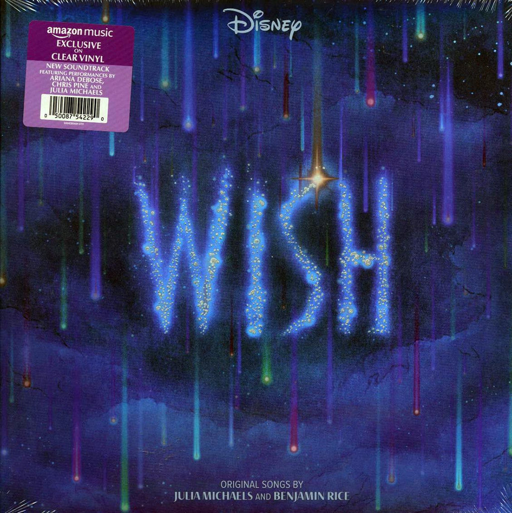 Ariana Debose, Chris Pine, Angelique Cabral, Julia Michaels - Wish: Original Motion Picture Soundtrack (clear vinyl) vinyl LP front cover