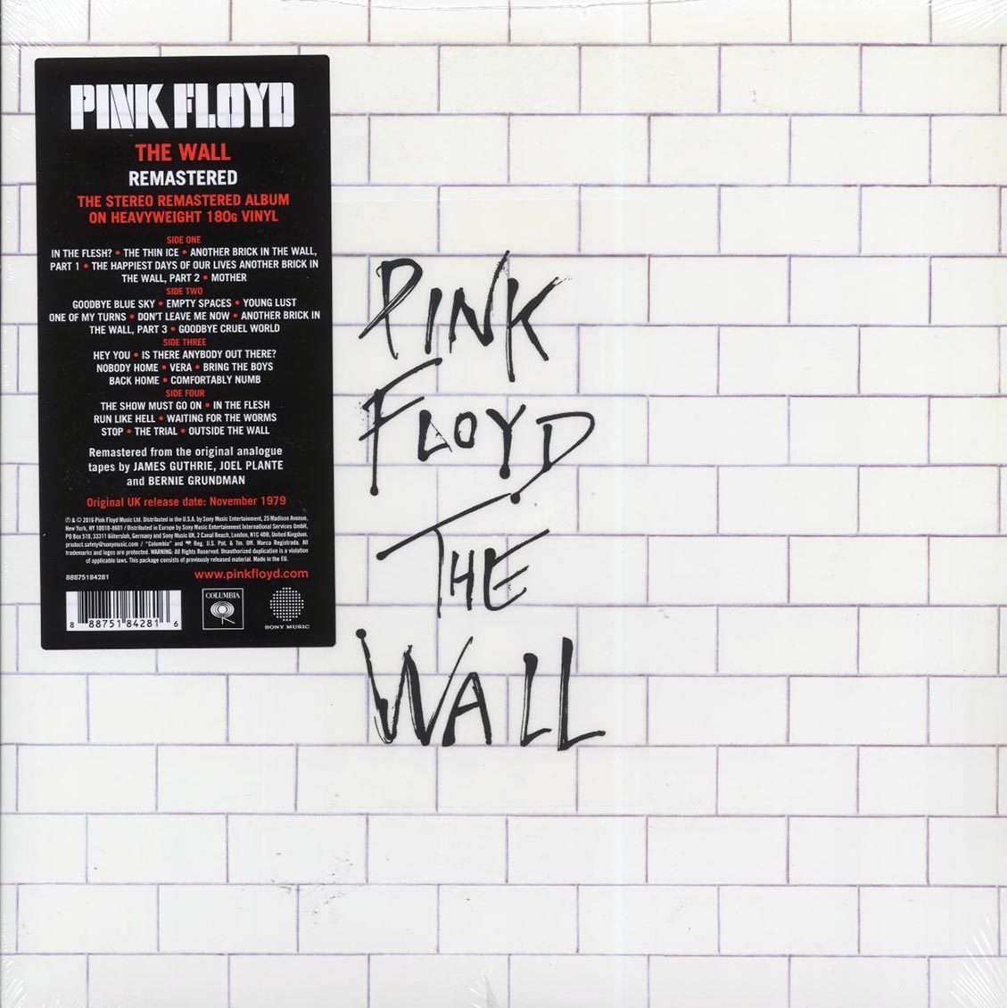 Pink Floyd - The Wall (2xLP) (180g) vinyl LP front cover