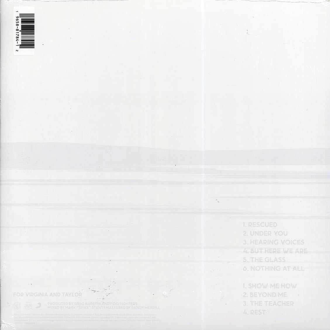 Foo Fighters - But Here We Are vinyl LP back cover