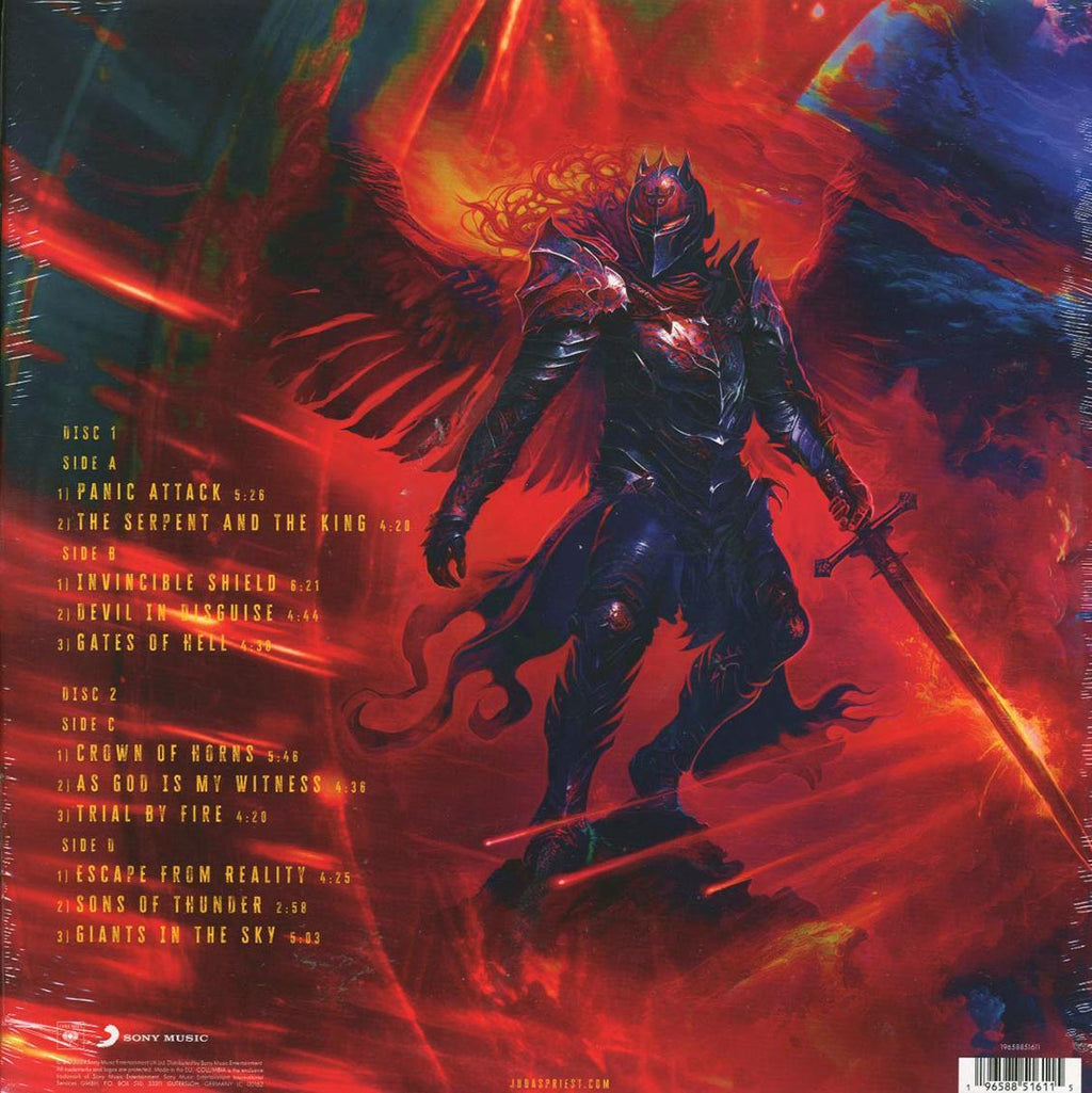 Judas Priest - Invincible Shield (2xLP) (180g) vinyl LP back cover