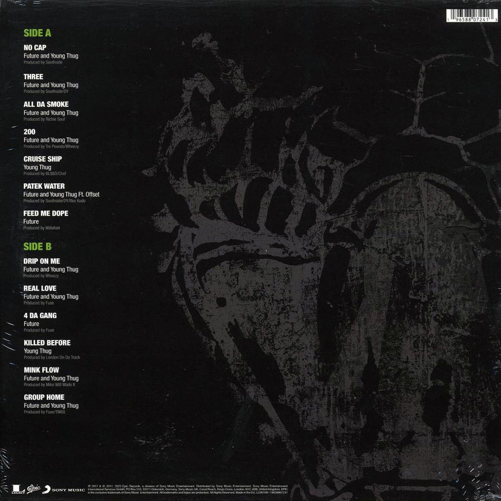 Future, Young Thug - Super Slimey vinyl LP back cover