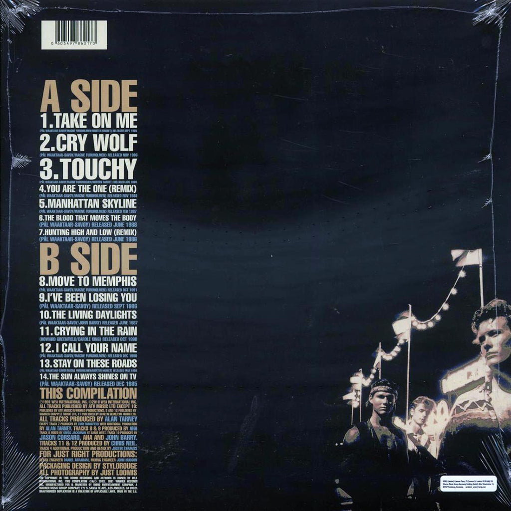 A-Ha - Headlines And Deadlines: The Hits Of A-Ha vinyl LP back cover