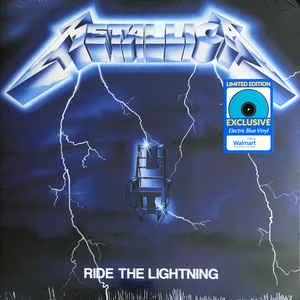Metallica Ride the Lightning limited blue vinyl LP cover