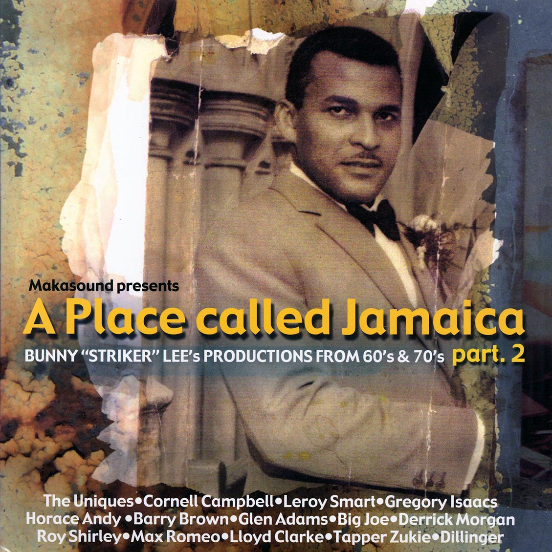 Barry Brown, Glen Adams, The Uniques, Lloyd Clarke, Etc. - A Place Called Jamaica Part 2: Bunny Lee Productions From 60's & 70's (2xLP) vinyl LP front cover