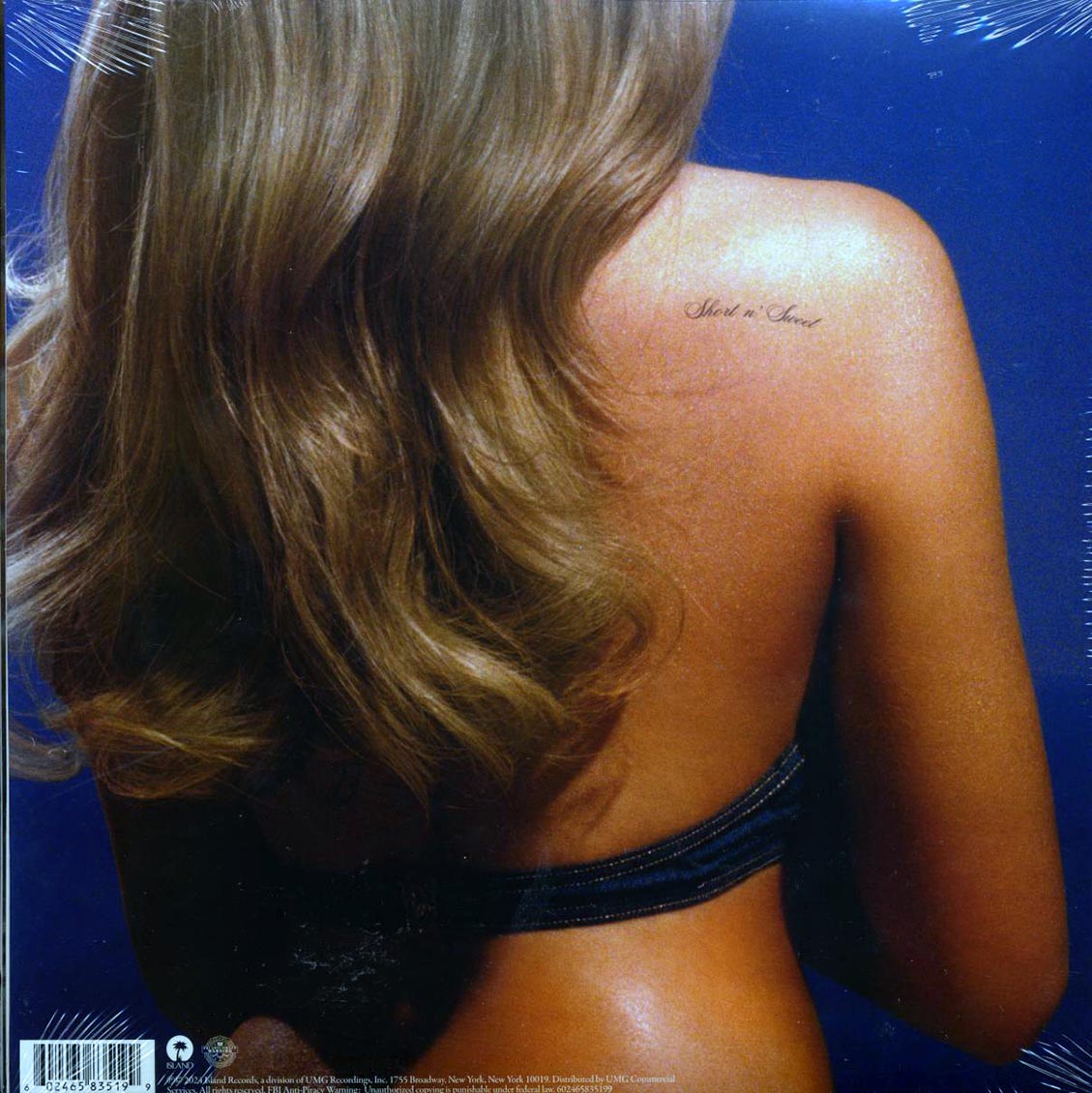 Sabrina Carpenter - Short N' Sweet vinyl LP back cover