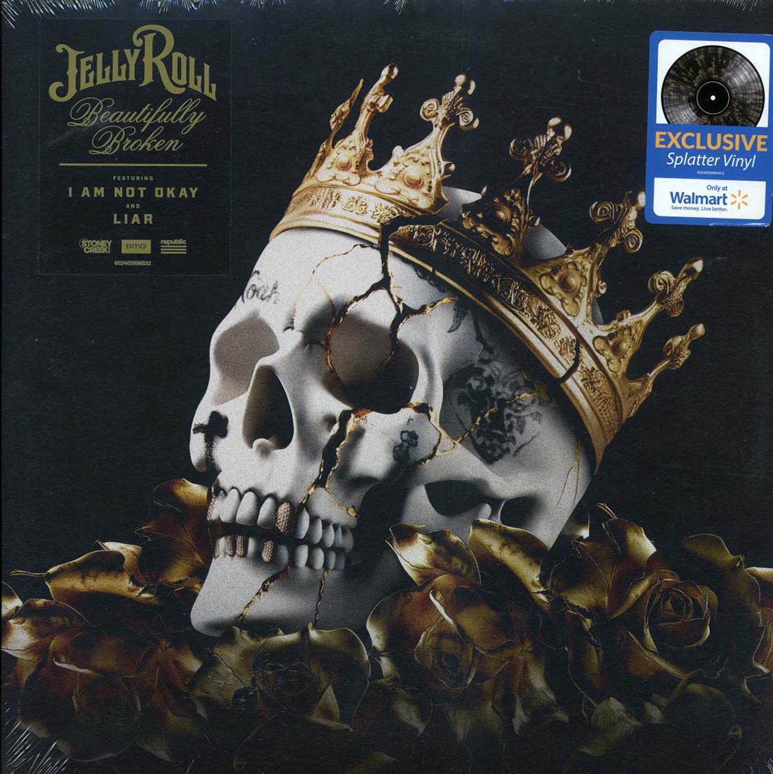Jelly Roll - Beautifully Broken (brown splatter vinyl) vinyl LP front cover