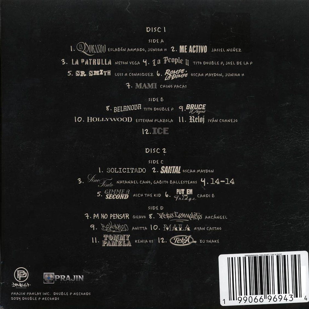 Peso Pluma - Exodo (ltd. ed.) (2xLP) (ink and paint vinyl) vinyl LP back cover