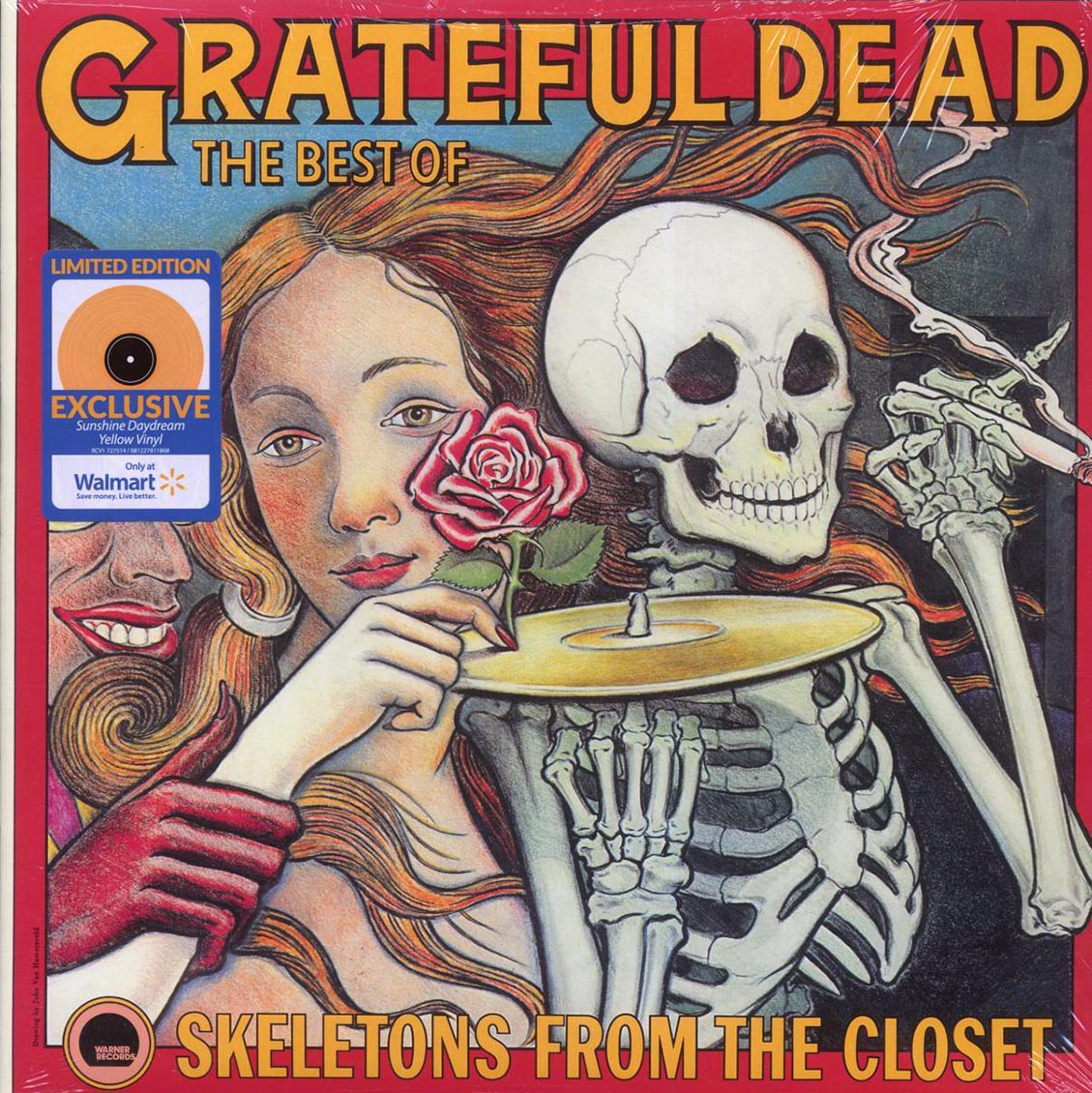 Grateful Dead - The Best Of: Skeletons From The Closet (ltd. ed.) (yellow vinyl) vinyl LP front cover