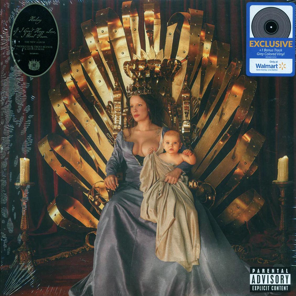 Halsey - If I Can't Have Love, I Want Power (+bonus track) (grey vinyl) vinyl LP front cover