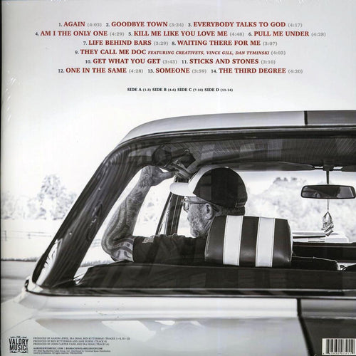 Aaron Lewis - Frayed At Both Ends (2xLP) (red/blue vinyl) vinyl LP back cover