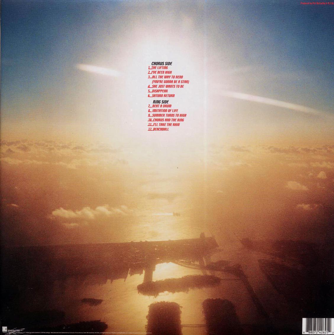 REM - Reveal (180g) vinyl LP back cover