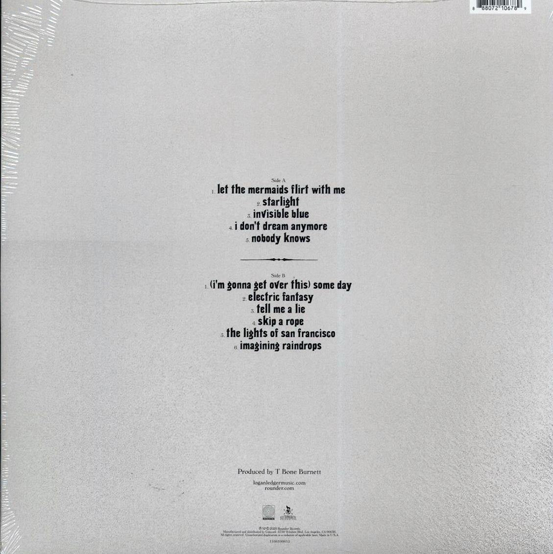 Logan Ledger - Logan Ledger (ltd. ed.) (ghostly translucent tan & clear vinyl) vinyl LP back cover