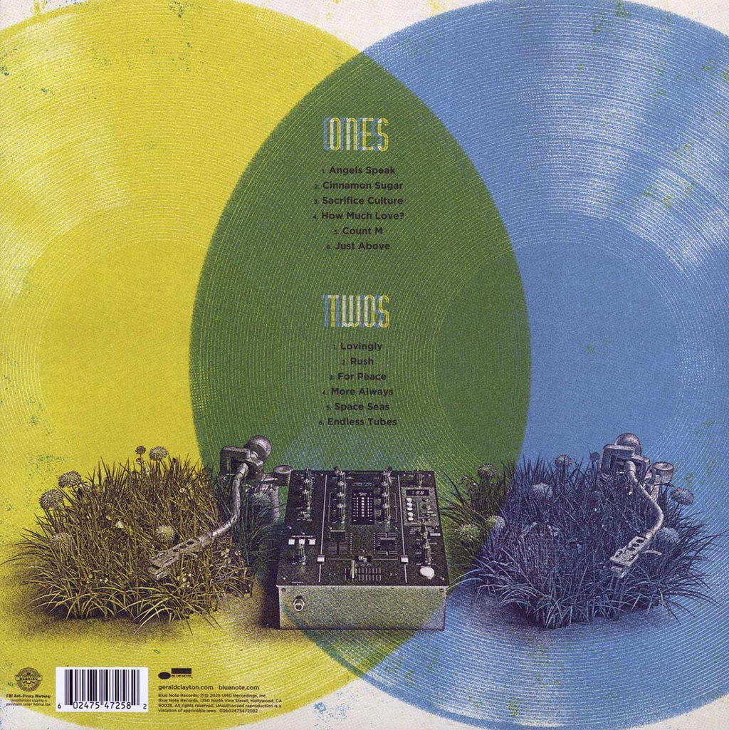 Gerald Clayton - Ones & Twos vinyl LP back cover