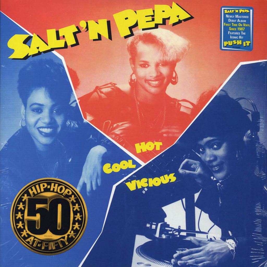 Salt 'N' Pepa - Hot Cool Vicious (blue vinyl) vinyl LP front cover