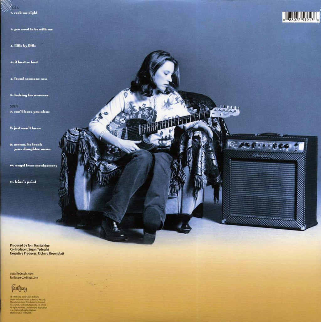 Susan Tedeschi - Just Won't Burn (25th Anniv. Ed.) (180g) vinyl LP back cover