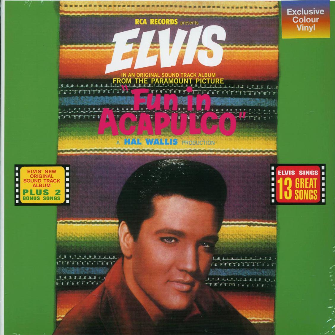 Elvis Presley - Fun In Acapulco (+2 bonus tracks) (colored vinyl) vinyl LP front cover