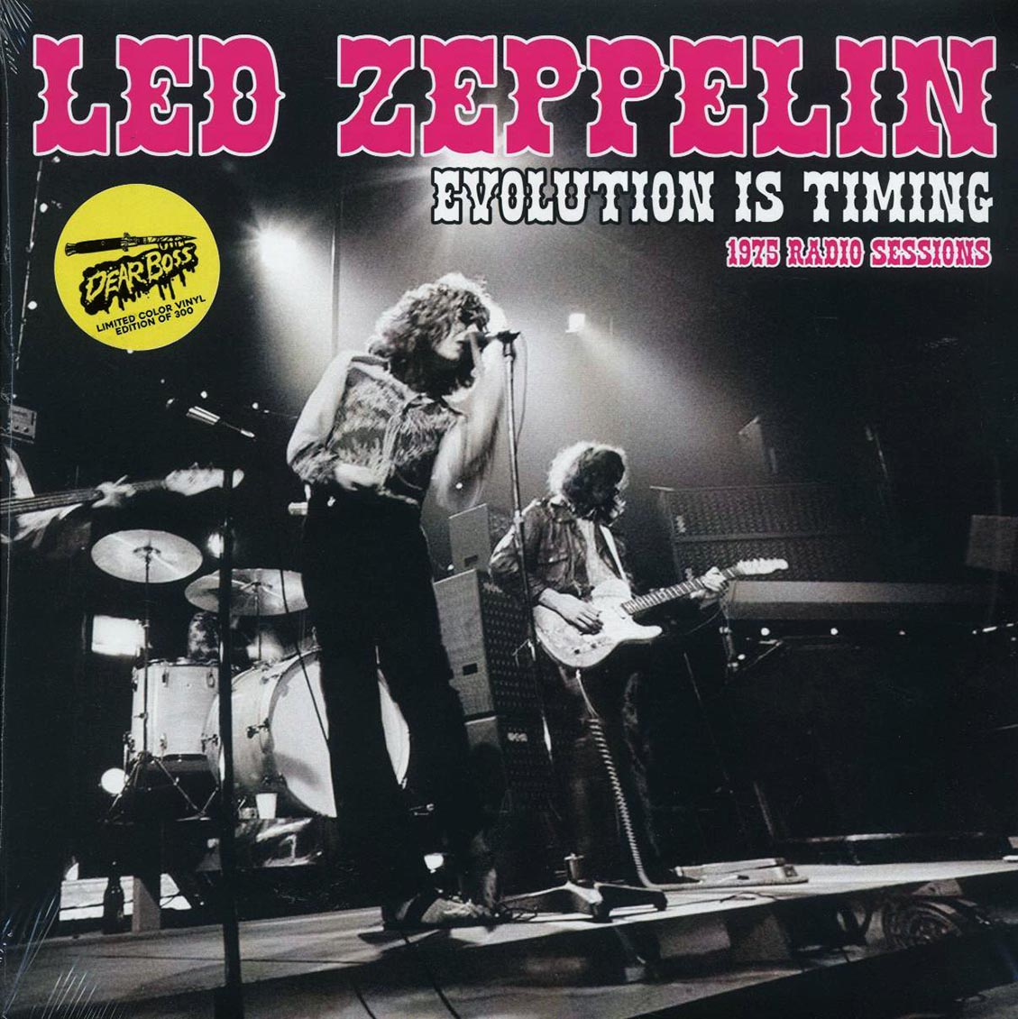 Led Zeppelin - Evolution Is Timing: 1975 Radio Sessions (ltd. 300 copies made) (2xLP) (colored vinyl) vinyl LP front cover