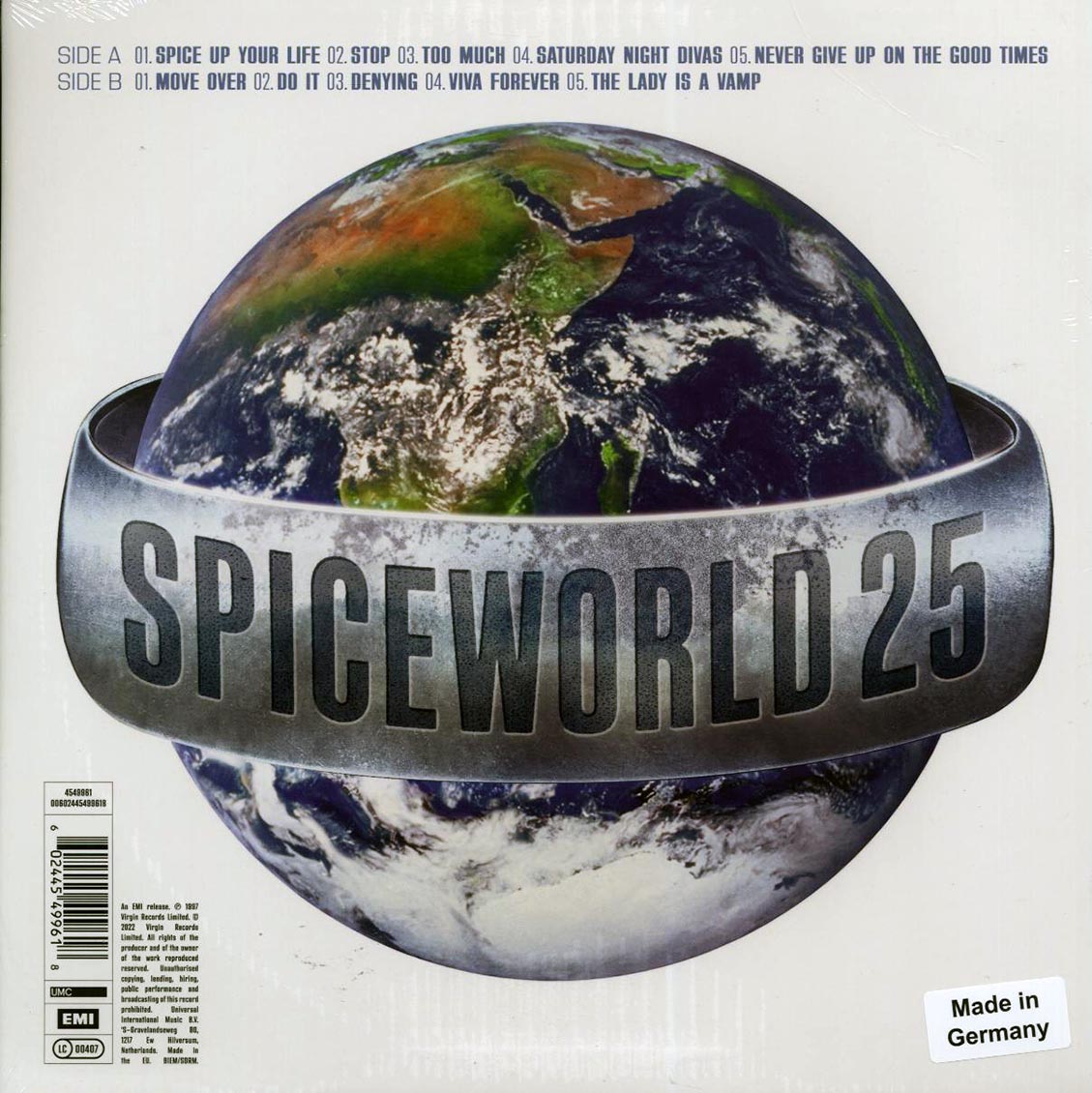 Spice Girls - Spiceworld 25 (25th Anniv. Ed.) (picture disc) vinyl LP back cover