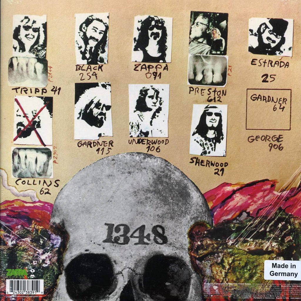 Frank Zappaa, The Mothers Of Invention - Uncle Meat (2xLP) vinyl LP back cover