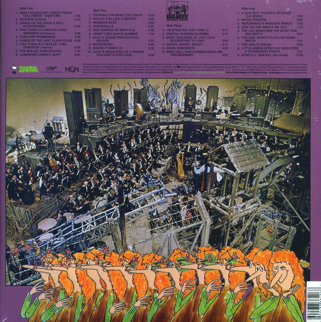 Frank Zappa - 200 Motels (ltd. ed.) (180g) (remastered) (red vinyl) vinyl LP back cover