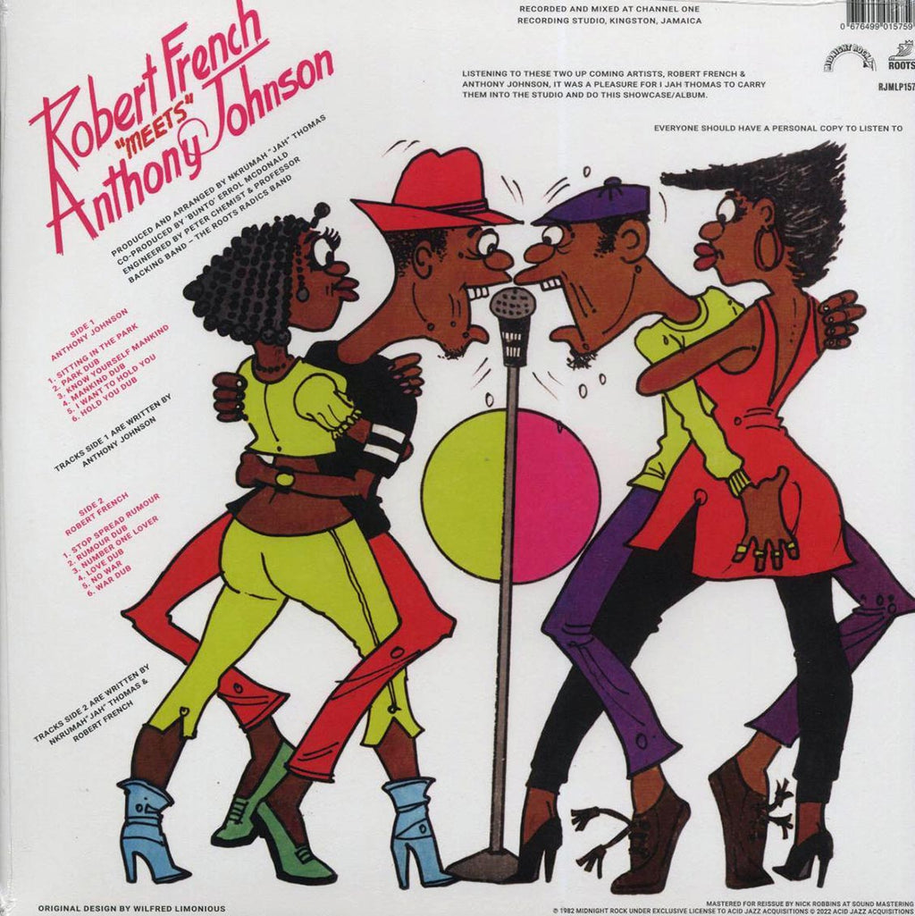 Robert French, Anthony Johnson - Robert French Meets Anthony Johnson vinyl LP back cover