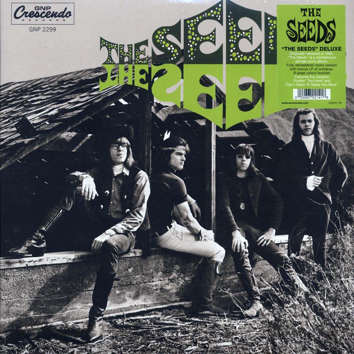 The Seeds - The Seeds (+9 bonus tracks) (mono) (2xLP) (180g) (deluxe edition) vinyl LP front cover