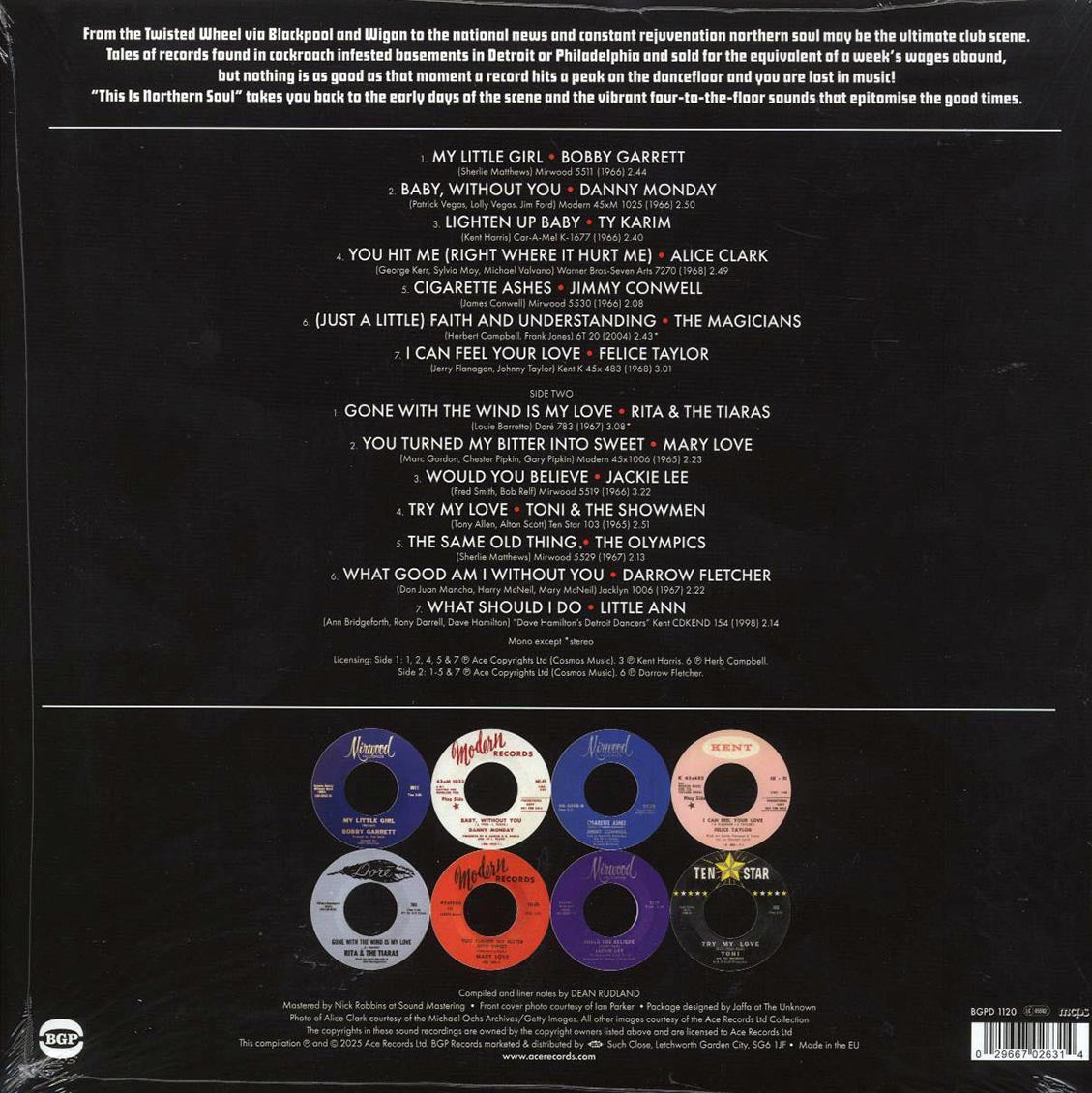 Little Ann, Darren Fletcher, Ty Karim, Mary Love, Etc. - This Is Northern Soul vinyl LP back cover