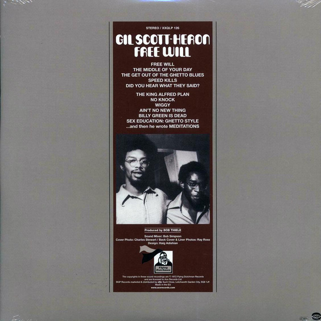 Gil Scott-Heron - Free Will (180g) vinyl LP back cover