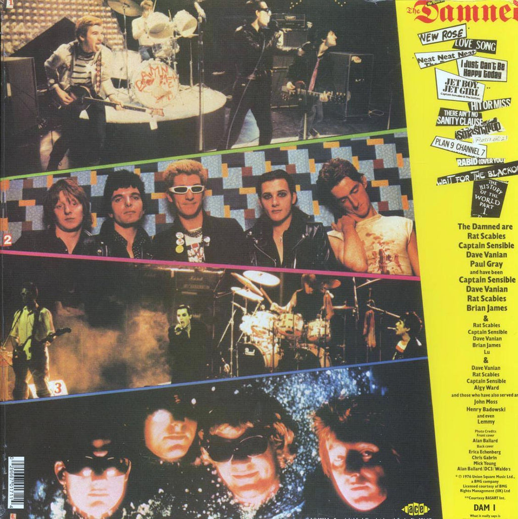 The Damned - Another Great Record From The Damned: The Best Of The Damned (180g) vinyl LP back cover