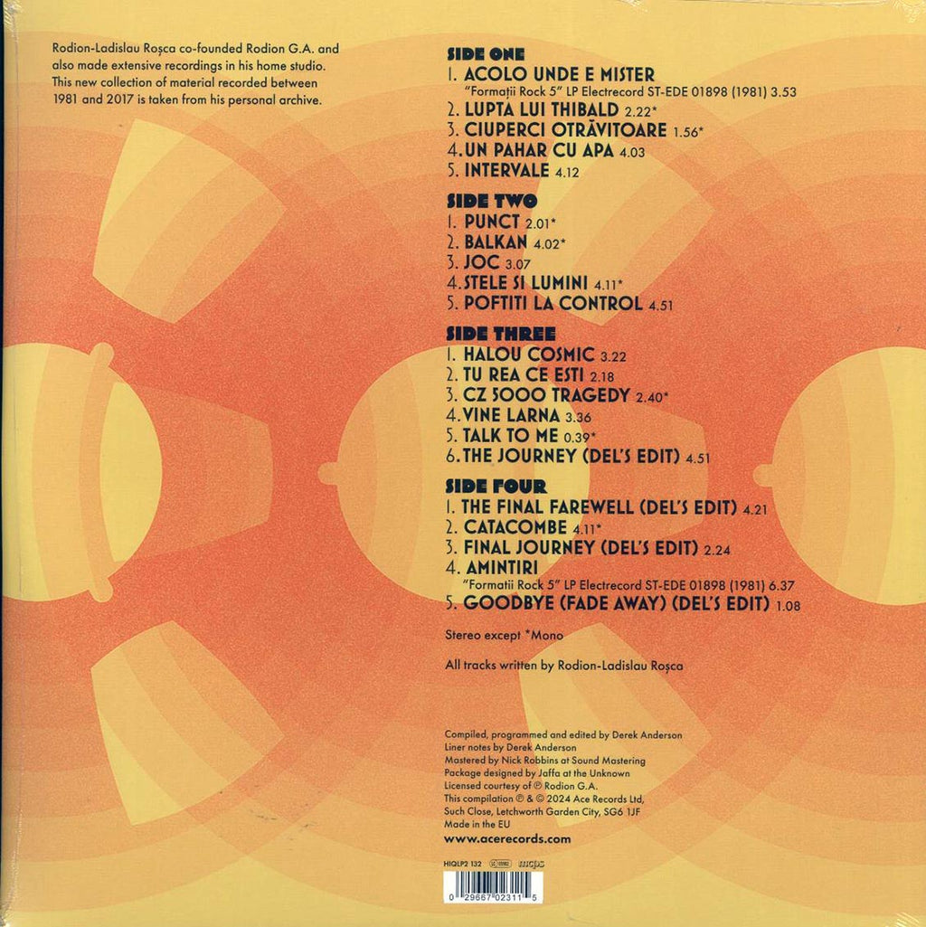 Rodian GA - From The Archives 1981-2017 (2xLP) vinyl LP back cover