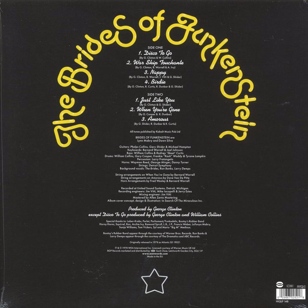 The Brides Of Funkenstein - Funk Or Walk (180g) vinyl LP back cover